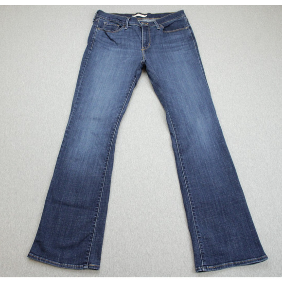 Levis Jeans Womens 8M (29 x 32) Blue Cotton Blend Stretch Classic Bootcut - Picture 1 of 8